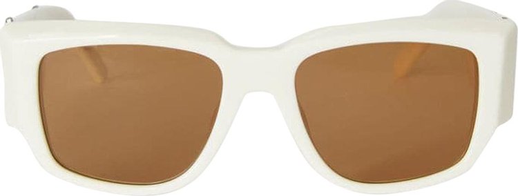 Palm Angels Laguna Sunglasses 'White/Brown'
