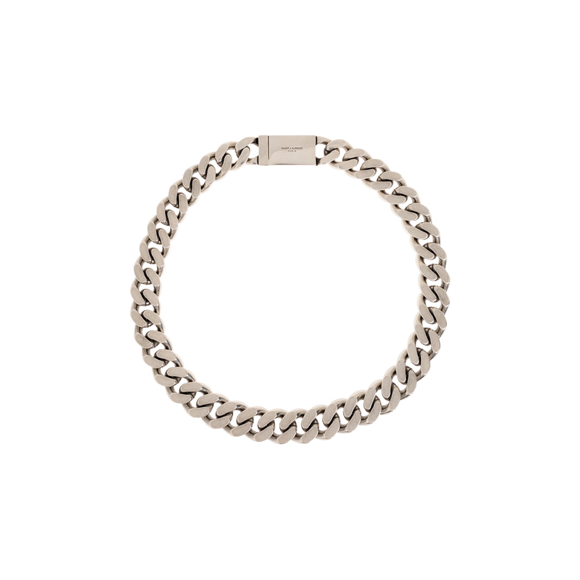 アクセサリーその他 SAINT LAURENT Men Jewel Silver 691326Y1500 8142 Buy Saint Laurent Necklace 'Argent Oxyde' - 691326 Y1500