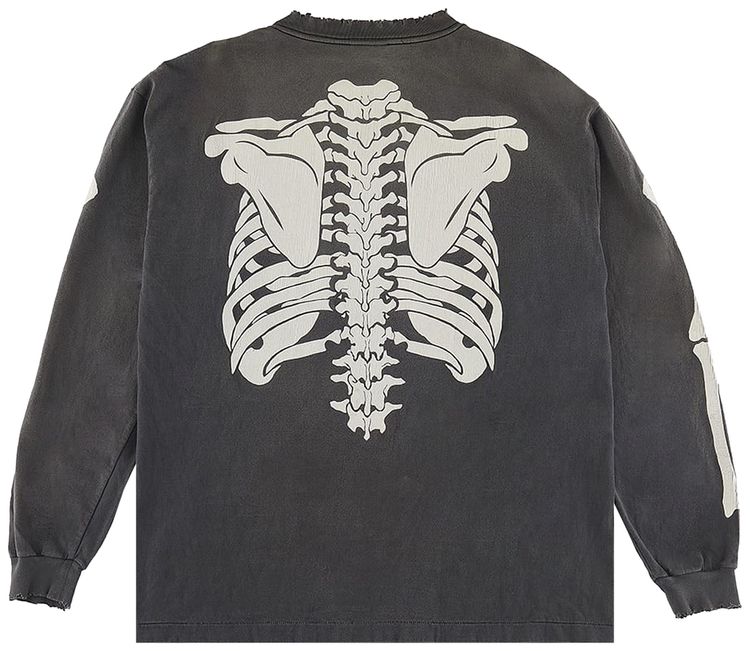 SAINT Mxxxxxx x Vlone Bone Long Sleeve Black