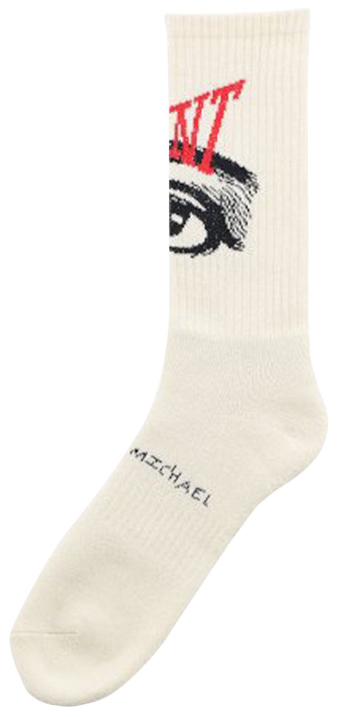 SAINT Mxxxxxx Eye Socks Ecru