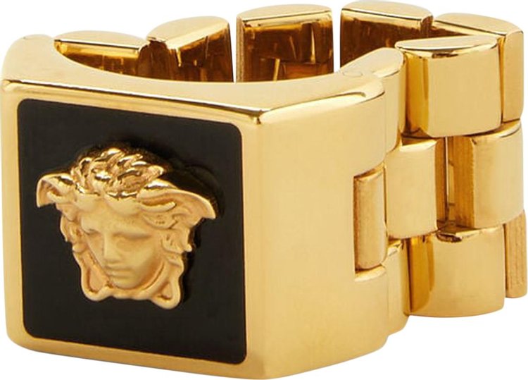 Buy Versace Medusa Enamel Right 'Gold/Black' - 1006308 1A00638 4J120 | GOAT