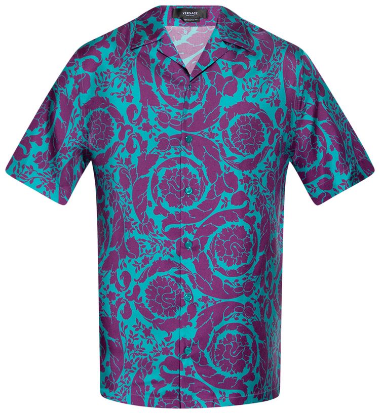 Versace Informal Shirt TealPlum