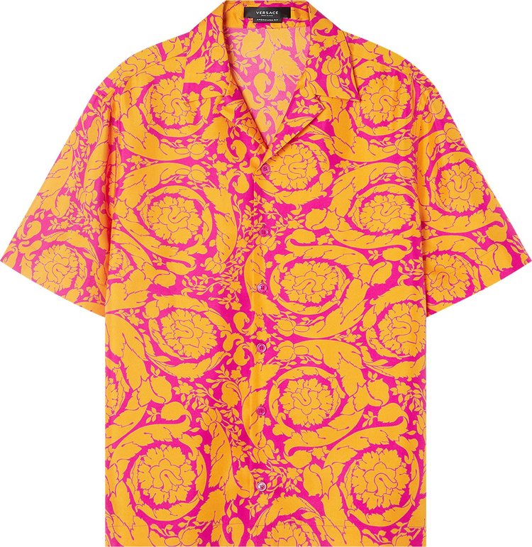 Versace Informal Shirt 'Magenta/Tangerine'