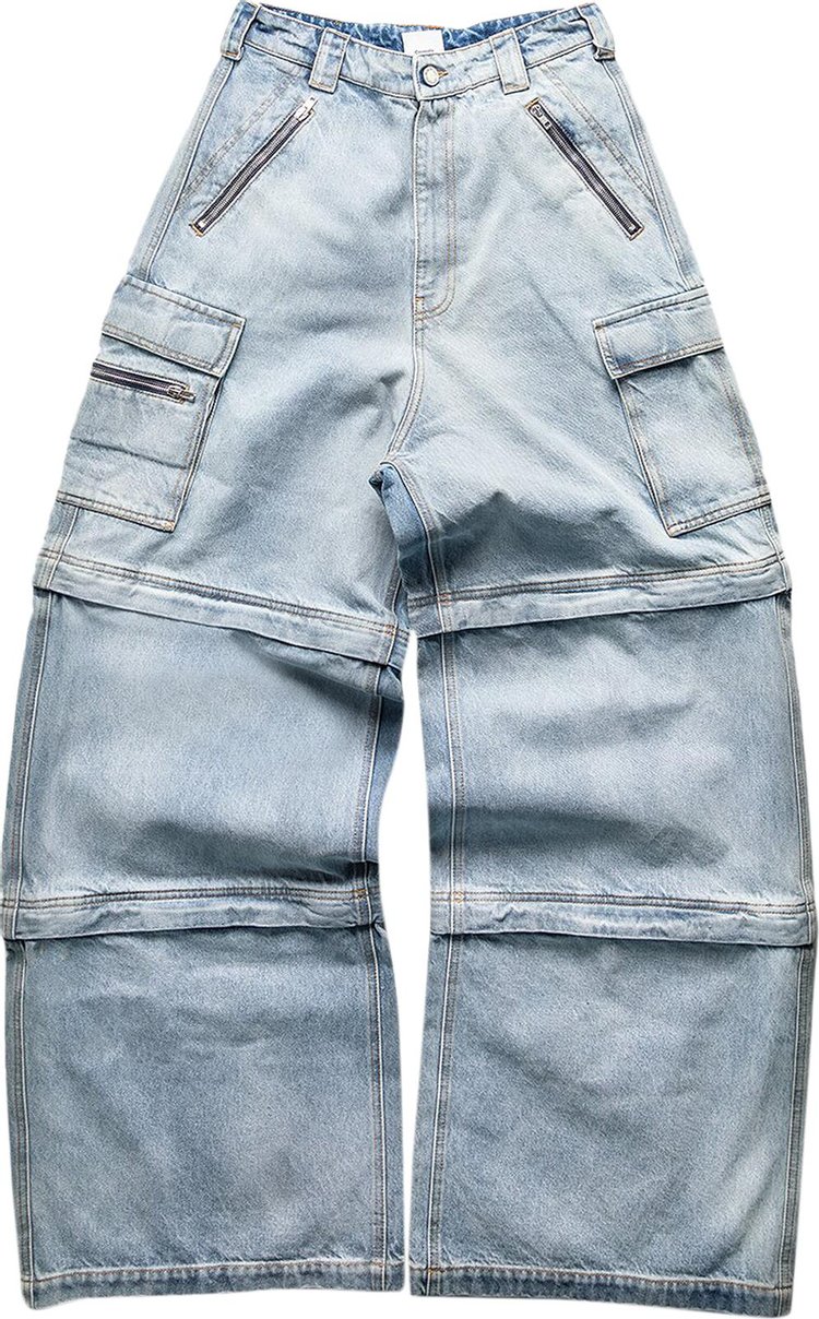 Vetements Plain Baggy Jeans - Light Blue