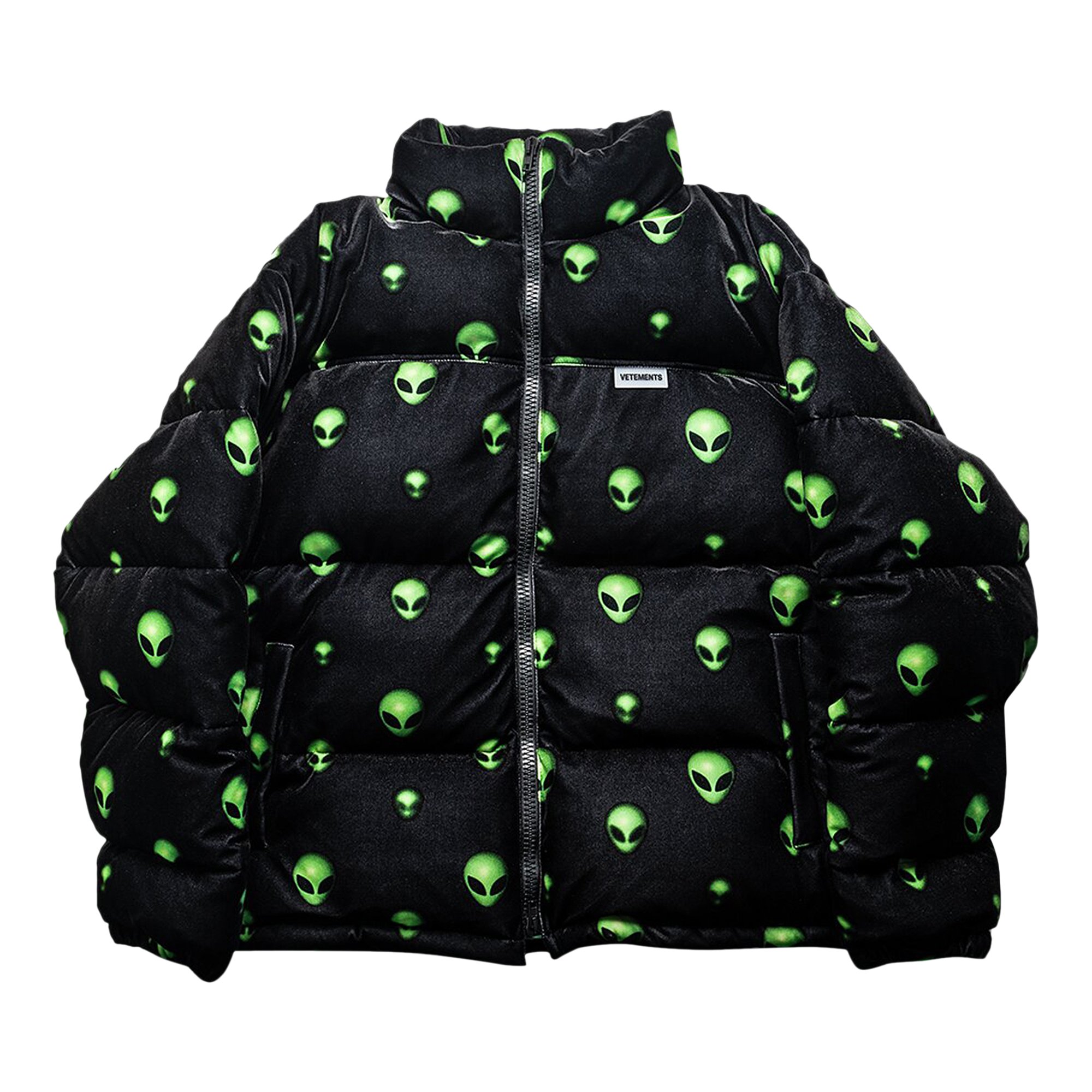 Buy Vetements Extraterrestrial Velvet Puffer Jacket 'Black