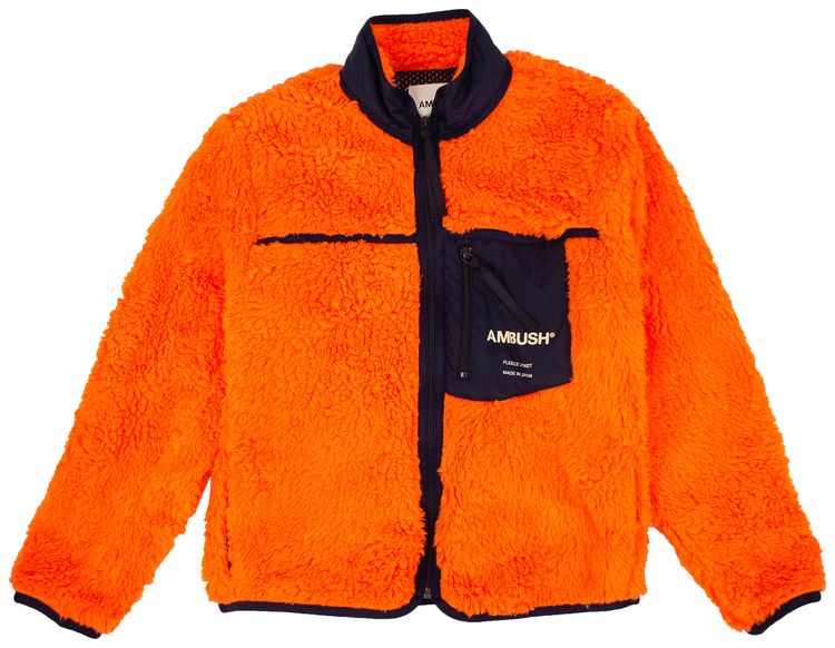 Ambush Faux Fur Jacket Orange