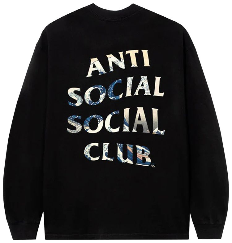 Anti Social Social Club Tonkatsu Long Sleeve Tee Black