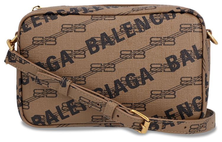 Balenciaga Signature Small Camera Bag Beige