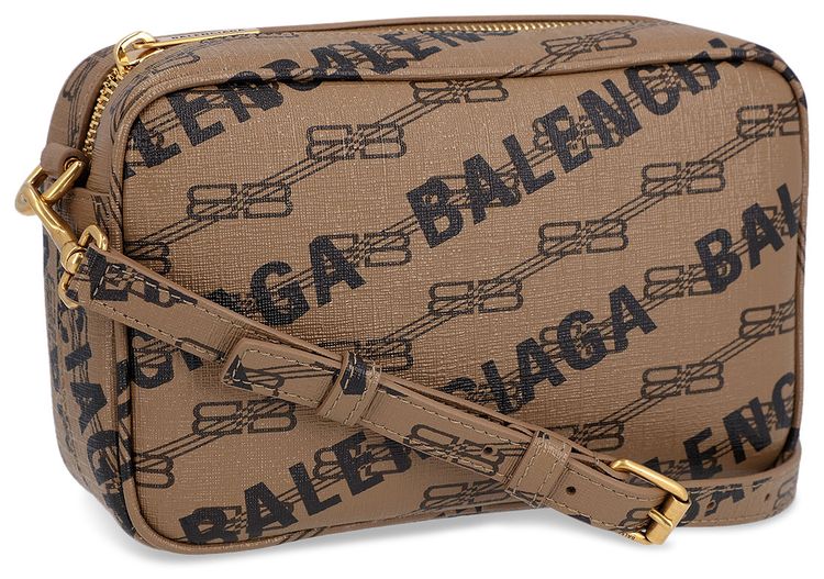 Balenciaga Signature Small Camera Bag Beige