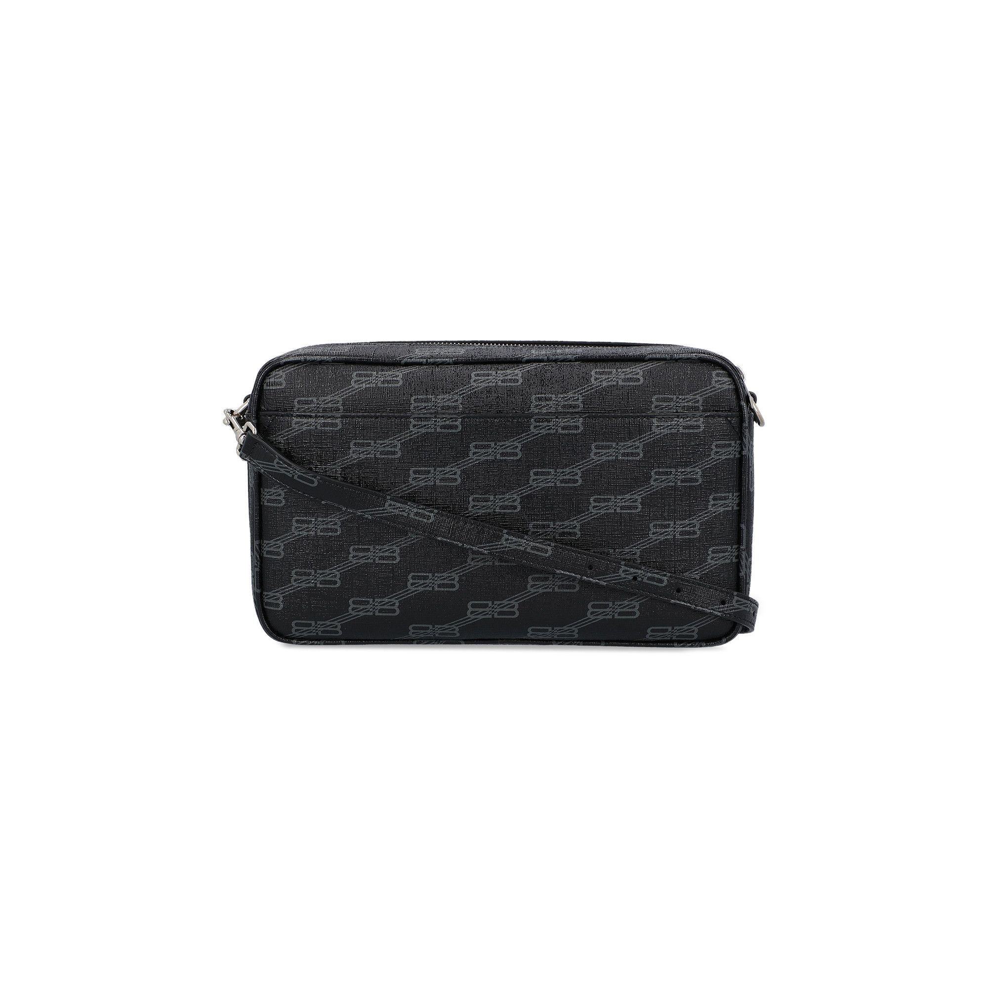 Balenciaga Brown/Black Coated Canvas Signature BB Monogram