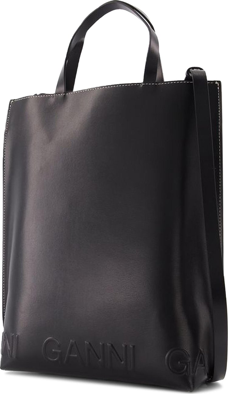 GANNI Banner Crossbody Bag Black