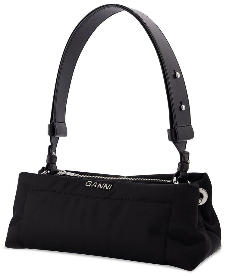 GANNI Pillow Baguette Bag Black