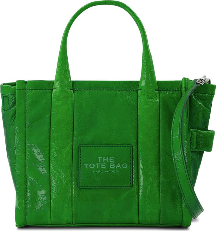 Marc Jacobs Shiny Crinkle MiniTote Bag 'Green'