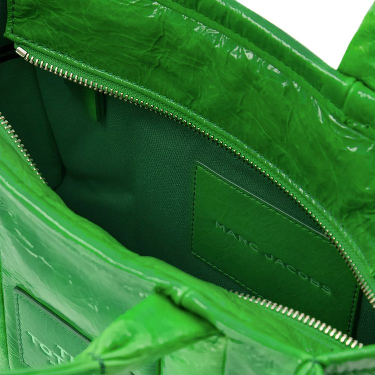 Marc Jacobs Shiny Crinkle MiniTote Bag Green