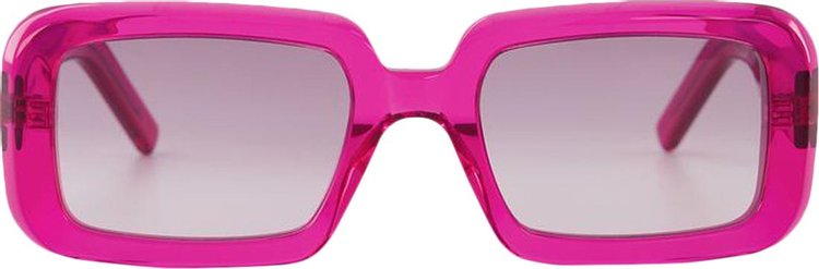 Saint Laurent Bold Square Frame Sunglasses 'Pink'