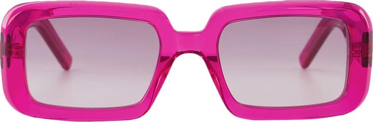 Saint Laurent Bold Square Frame Sunglasses Pink