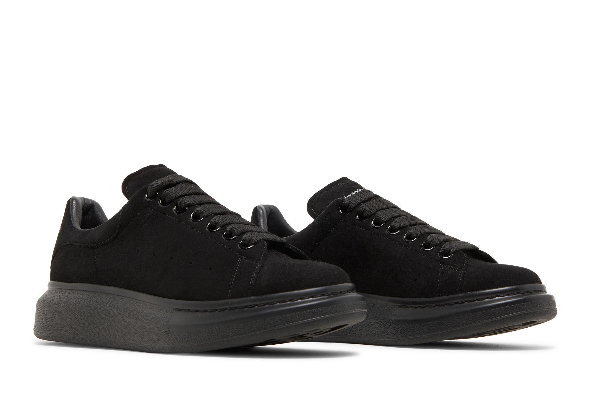 Buy Alexander McQueen Oversized Sneaker Black Suede 625167 WHXK9 1000 GOAT
