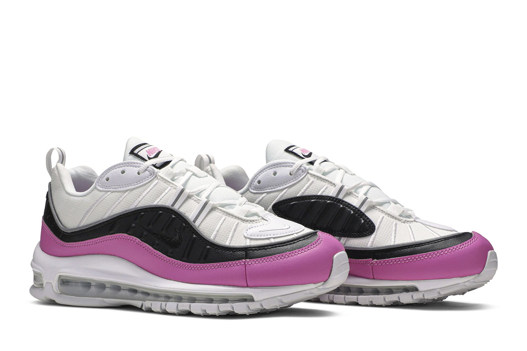 ナイキ レディース/ウーマン スニーカー Nike Air Max 98 カジュアルシューズ White/Black/China Rose Buy Nike Wmns Air Max 98 SE 'China Rose' - AT6640 100 | GOAT