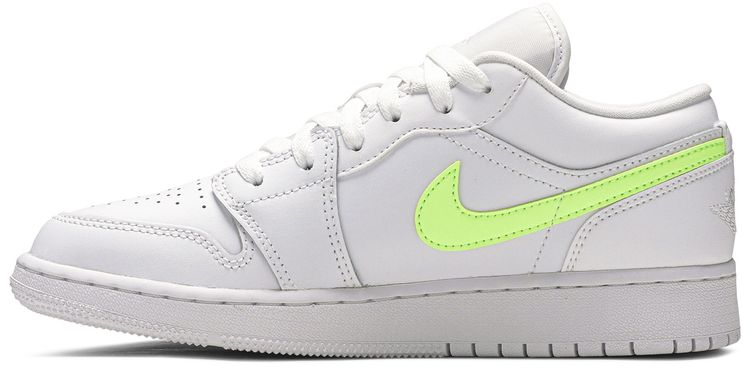 Air Jordan 1 Low GS White Neon