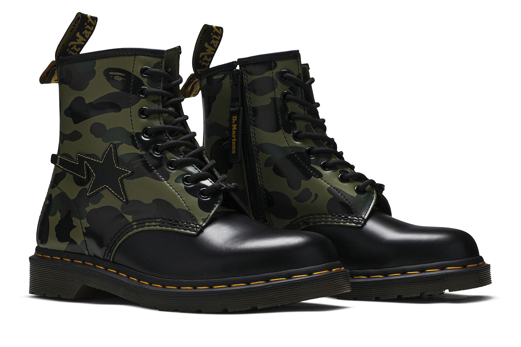新品使用★Dr. Martens&A BATHING APE 1460 28cm Dr. Martens A Bathing Ape x 1460 Zip 'Camo' 25989271