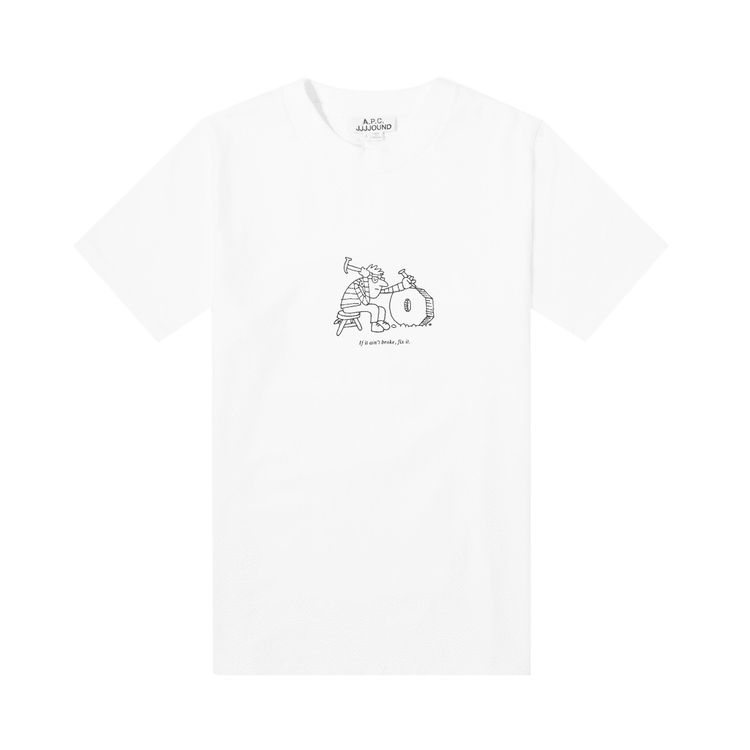 APC x JJJJound Rough T Shirt White
