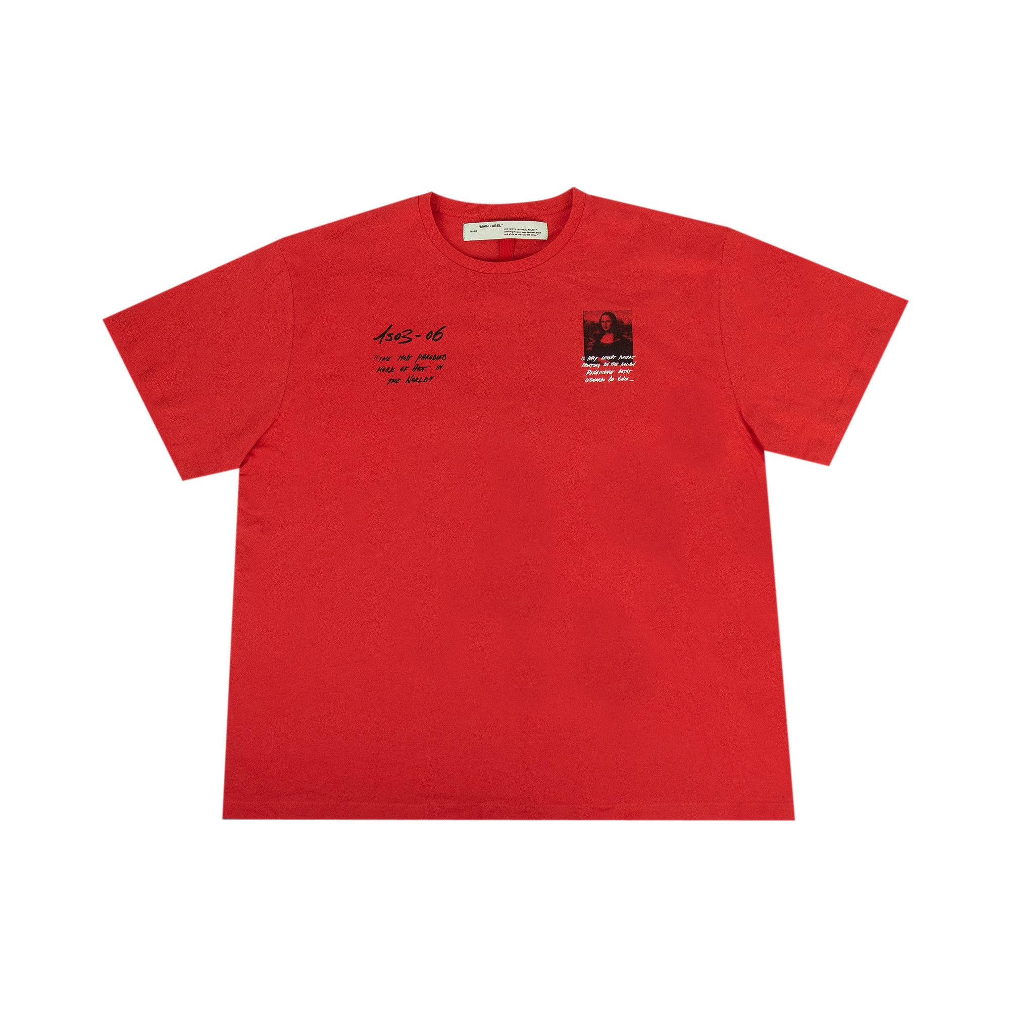 Red off white mona lisa hot sale