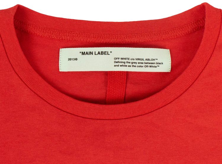 Off White Mona Lisa Oversized T Shirt Red