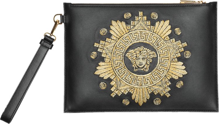 Versace Leather Pouch 'Black'