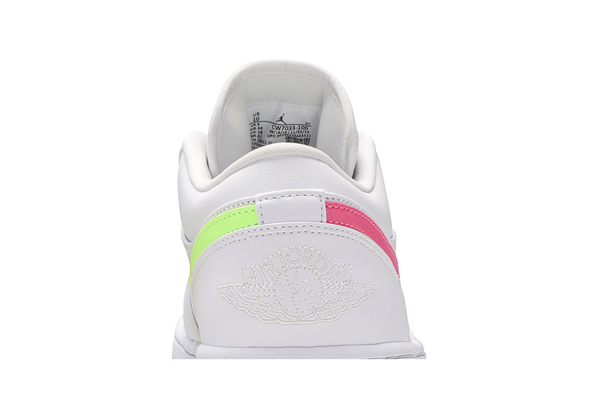 Buy Air Jordan 1 Low 'White Multi-Color' - CW7033 100 | GOAT