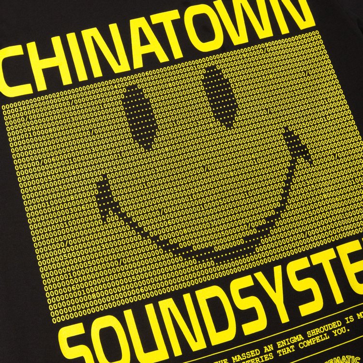 Chinatown Market Sound System T Shirt Black  Yellow