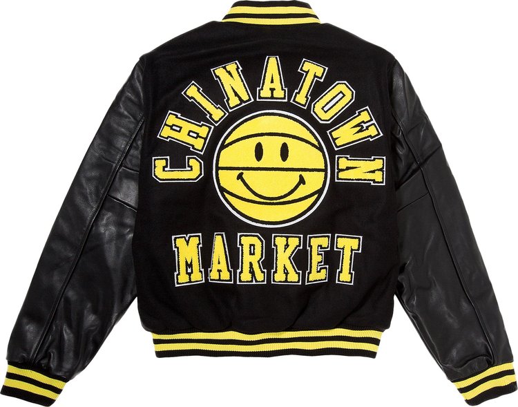 Chinatown Market W  L Varsity Jacket Black