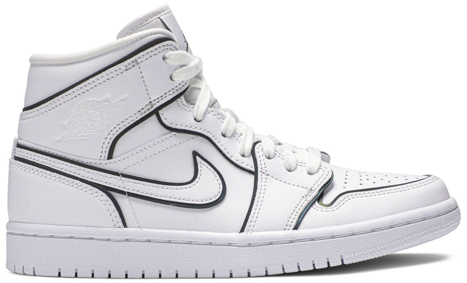 women's air jordan 1 mid se iridescent trim