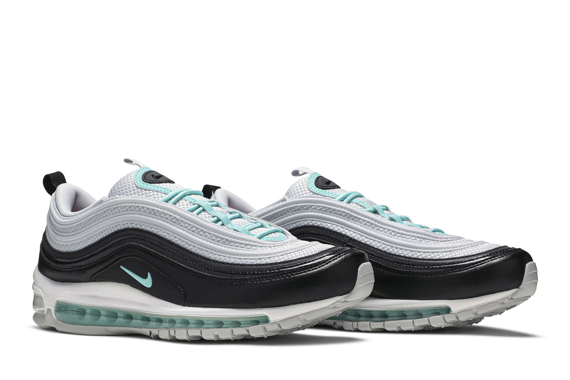 nike air max 97 platinum black aurora green