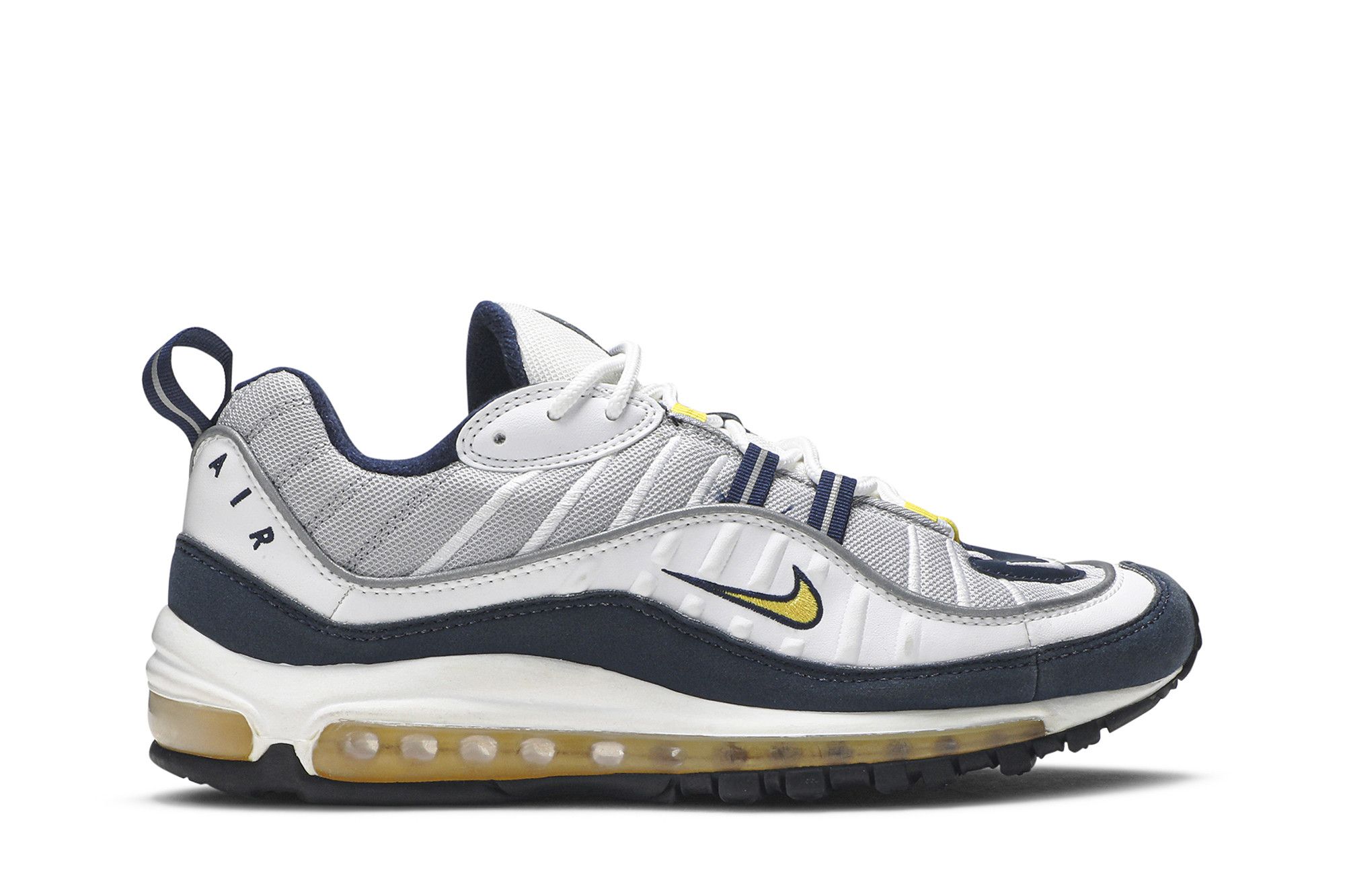 Air max 98 yellow on sale navy