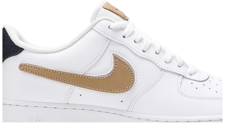 Nike Air Force 1 Low 07 LV8 Removable Swoosh   White Vachetta Tan