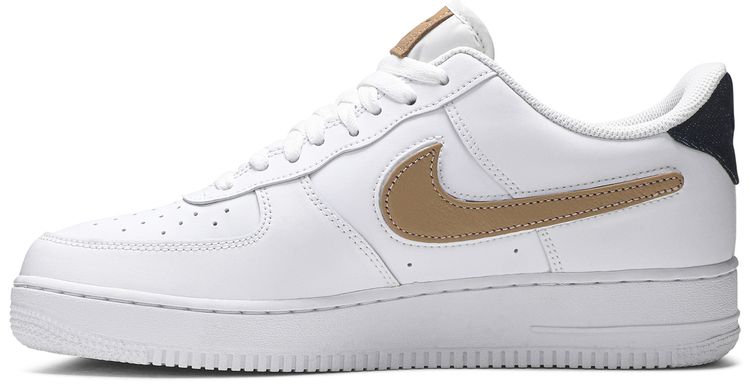 Nike Air Force 1 Low 07 LV8 Removable Swoosh   White Vachetta Tan