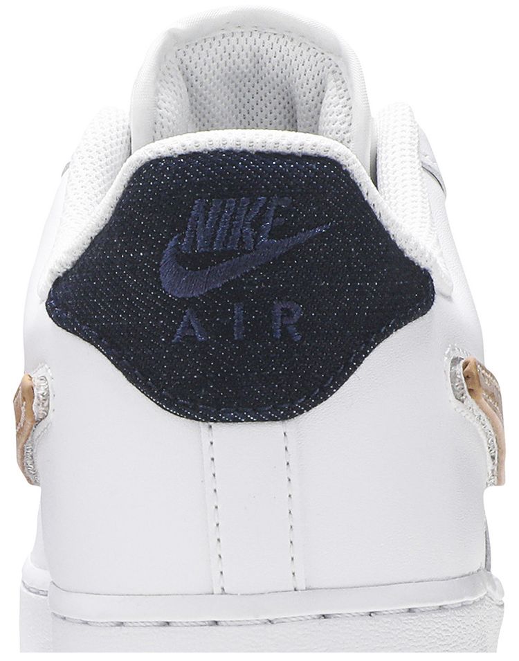 Nike Air Force 1 Low 07 LV8 Removable Swoosh   White Vachetta Tan
