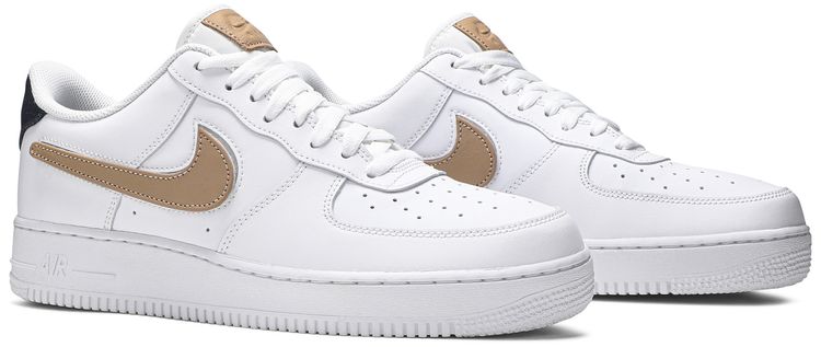 Nike Air Force 1 Low 07 LV8 Removable Swoosh   White Vachetta Tan