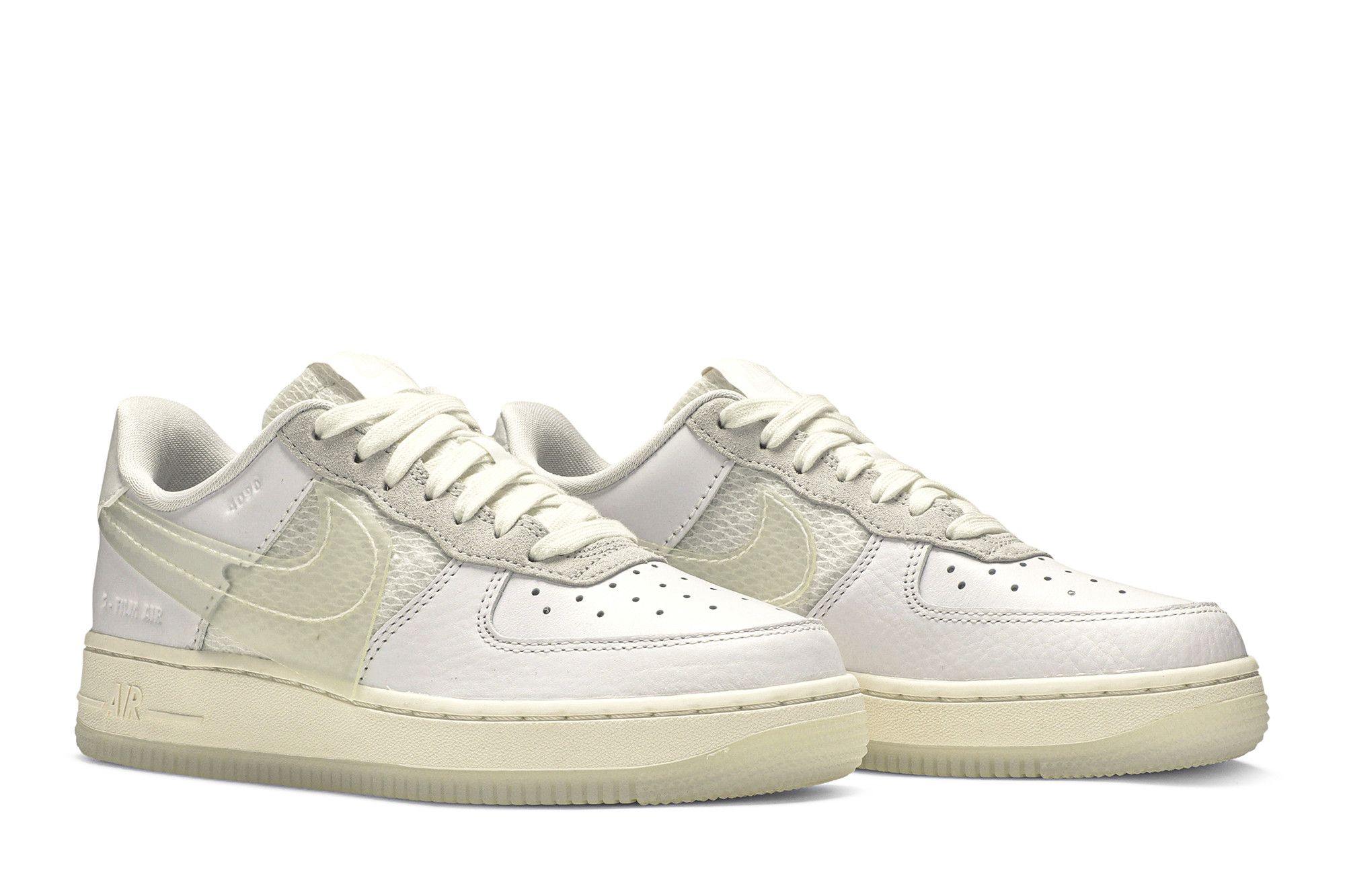 人気話題！Nike Air Force 1 LV8 DNA Transparent Swoosh Nike Air Force 1 Low 'Transparent Swoosh' CV3040-100