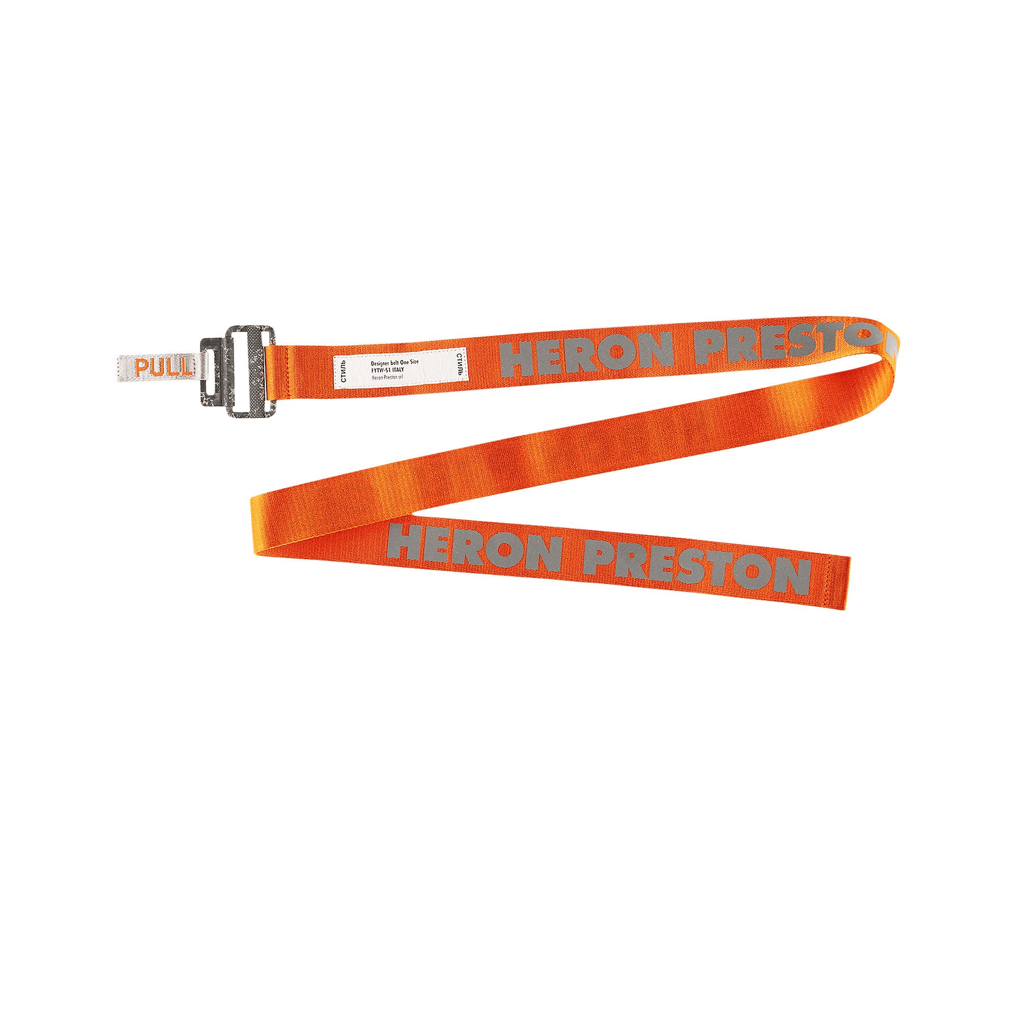 Buy Heron Preston Reflective Tape Belt 'Orange