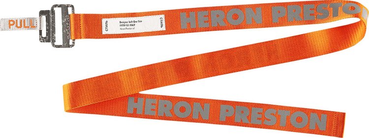 Heron Preston Reflective Tape Belt Orange