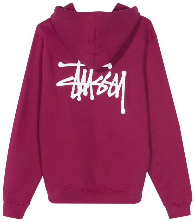 Stussy Basic Stussy Zip Wine
