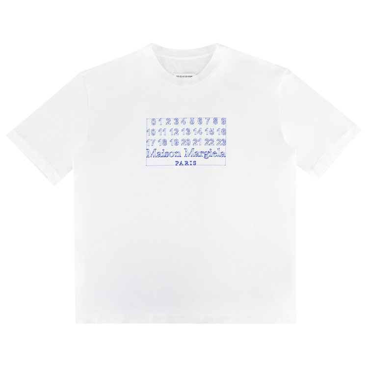 Maison Margiela Clipping Path T-Shirt 'White/Blue'