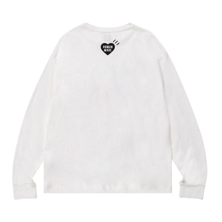 Human Made Rabbit Long Sleeve T Shirt White