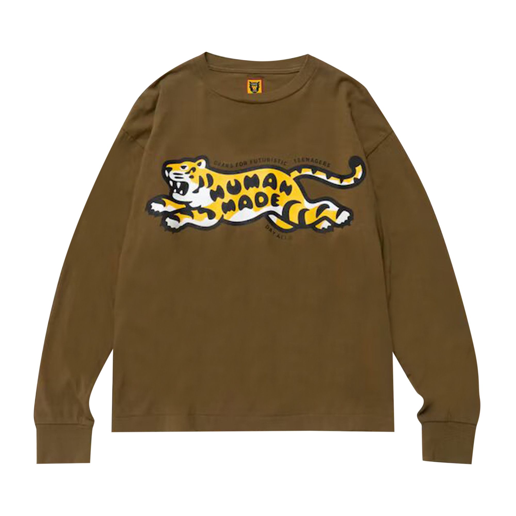 Buy Human Made Tiger Long-Sleeve T-Shirt 'Olive Drab
