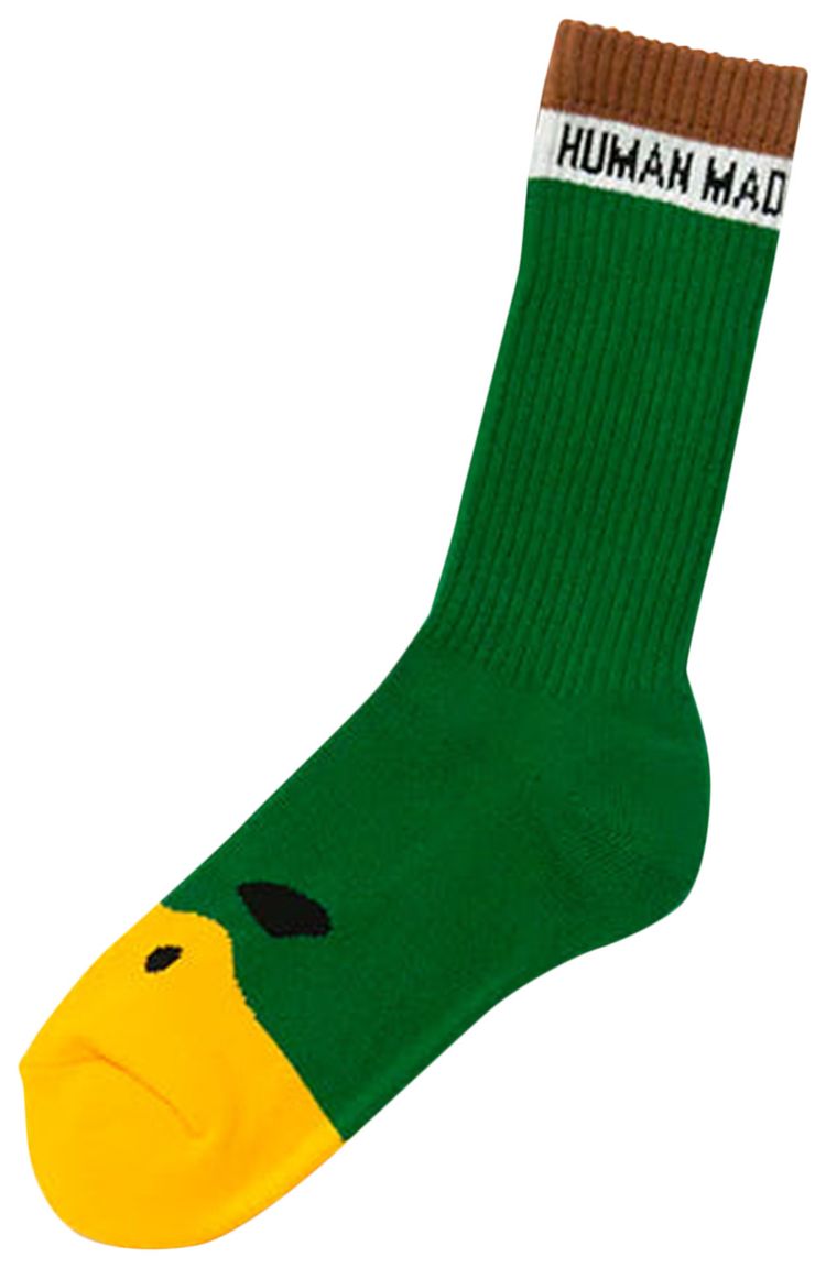 Human Made Duck Pile Socks Green