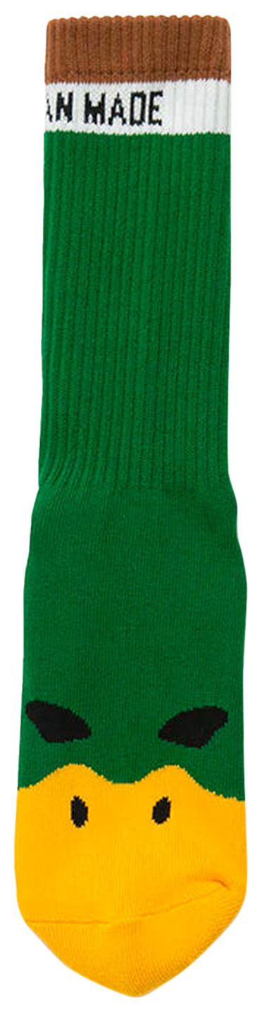 Human Made Duck Pile Socks Green