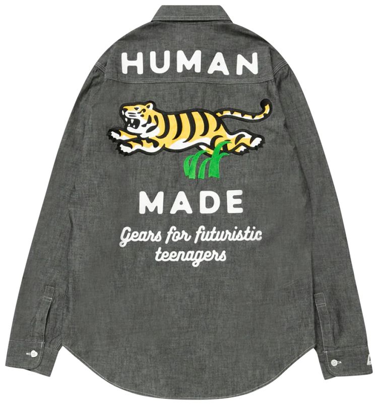 Human Made Chambray Shirt Black