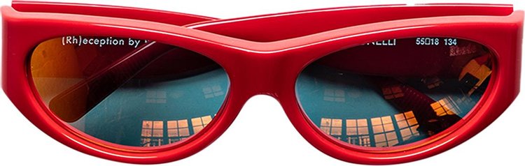 Rhude Agnelli Frame Sunglasses 'Red'