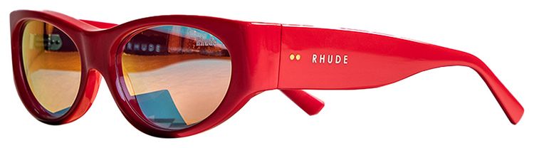 Rhude Agnelli Frame Sunglasses Red